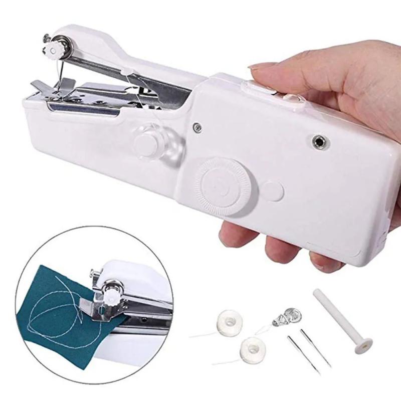Mini Portable Handy Sewing Machine Handheld Sewing Machine Stitch Household Tool for Kids Clothing, Fabric, Home Travel Use, Gift for Kids & Adult
